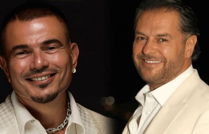 "مين يغني أغنية التاني".. خناقة بين راغب علامة وعمرو دياب خلال فرح