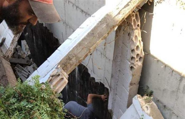 بالصورة: إنهيار حائط دعم داخل ورشة في طرابلس!