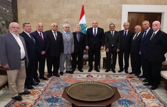 عون التقى وفدًا من المهندسين المتقاعدين.. وإقتراح للتطوع بإعادة الاعمار