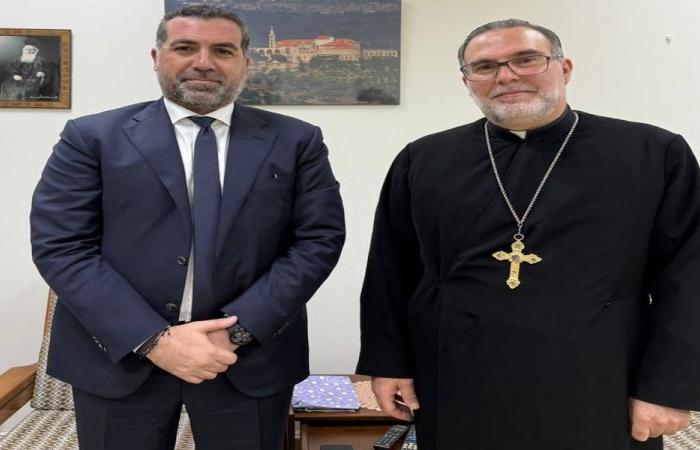 السعد هنأ الأرشمندريت أنطوان رزق بمناسبة إنتخابه