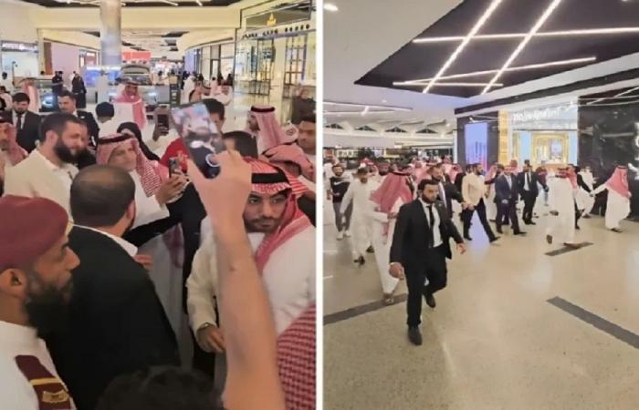 الشرع والشيباني يجولان في أحد المراكز التجارية بالرياض (فيديو)