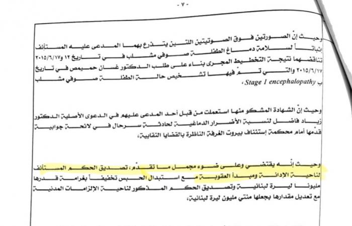 بالصور- انتصار قضائي في قضية الطفلة صوفي مشلب!