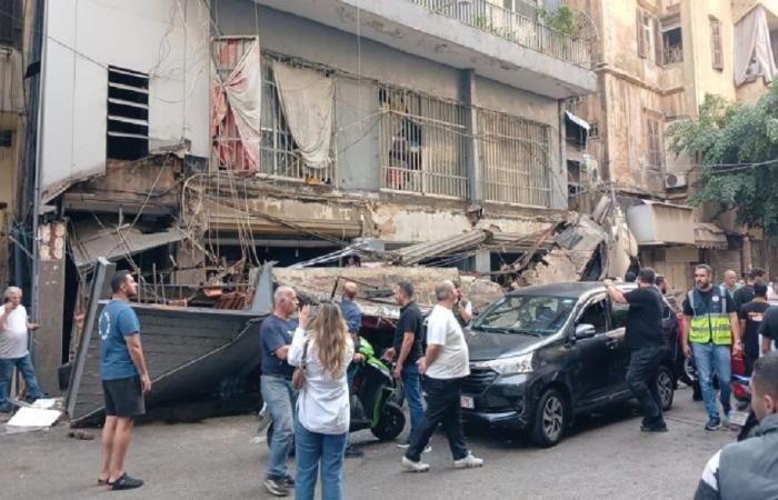 بالفيديو: إنهيار شرفة منزل في منطقة الملاّ – بيروت