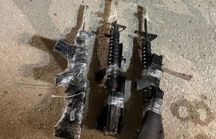 الجيش الإسرائيلي: أحبطنا محاولة تهريب أسلحة من مصر (صورة)