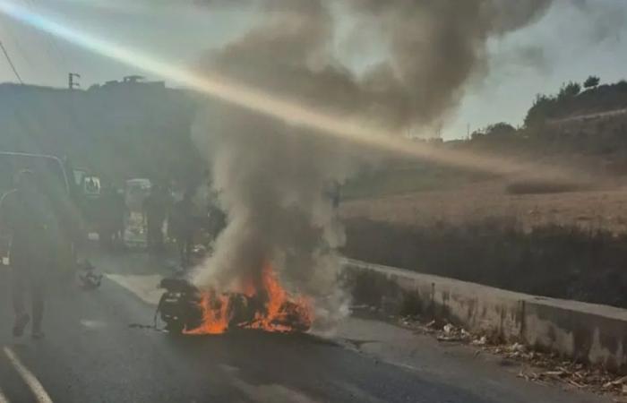 غارة تستهدف حومين الفوقا (فيديو)