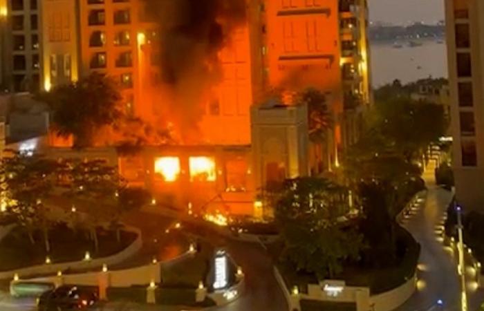 مسيّرة تستهدف محيط القنصلية الأميركية في دبي (فيديو)