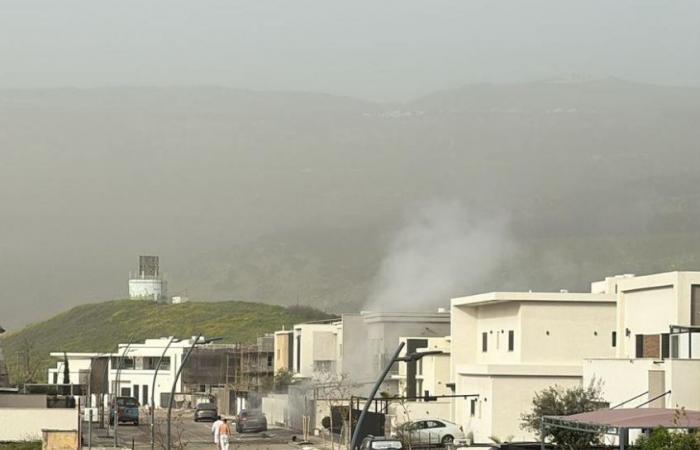 بالصورة- سقوط صاروخ من لبنان في كريات شمونة