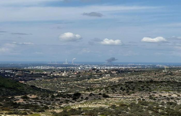 بالصورة- سقوط صاروخ من لبنان في كريات شمونة