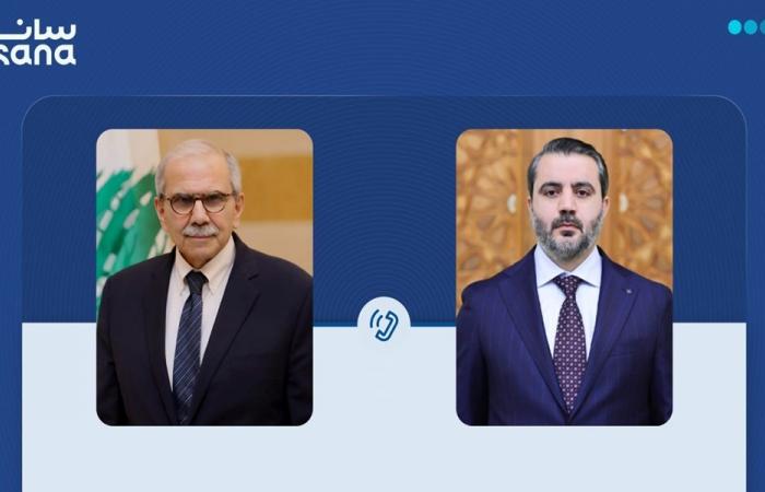 اتصال بين الشيباني وسلام لبحث التعاون اللبناني–السوري