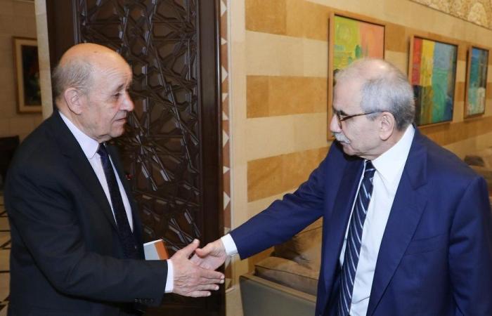 سلام بحث مع لودريان في نتائج مفاوضات واشنطن