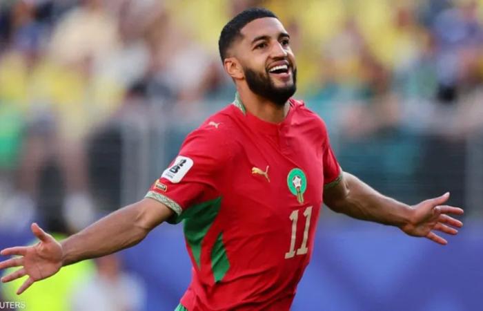 صيباري.. أول عربي يهز شباك البرازيل في المونديال