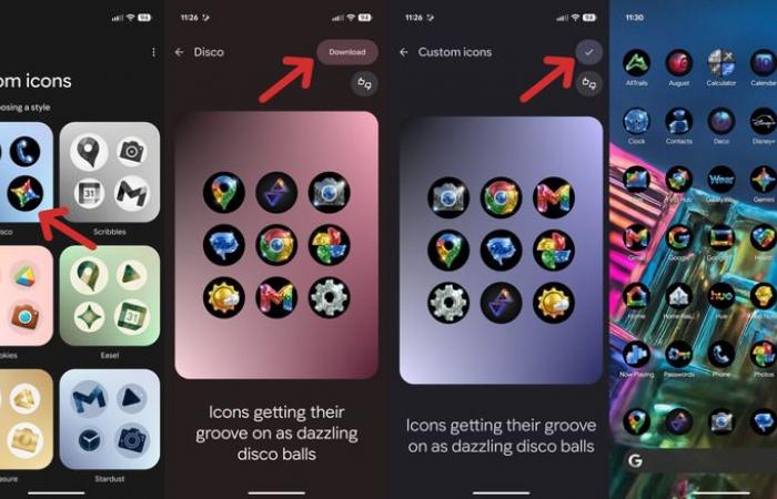 أيقونات "ديسكو" تصل إلى هواتف Pixel
