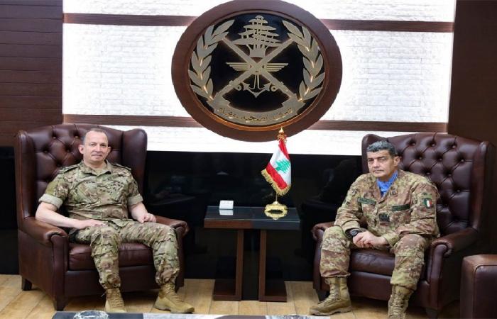 قائد الجيش يبحث مع رئيس بعثة اليونيفيل تعزيز التعاون