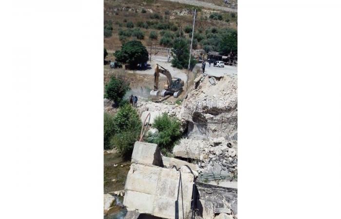 بدء إنشاء ممر بديل لجسر قعقعية الجسر