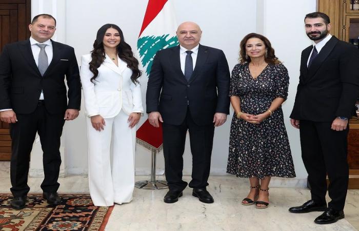 عون لملكة جمال لبنان: مشاركتك الدولية تعطي صورة مشرقة عن لبنان