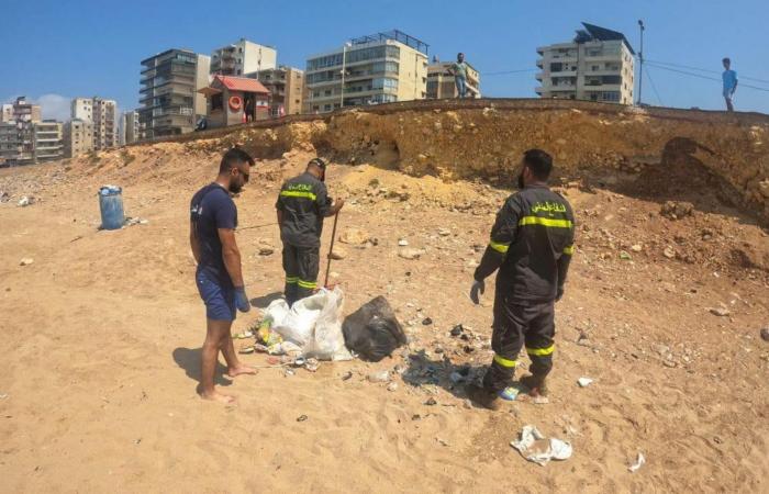 الدفاع المدني يواكب حملة التنظيف
