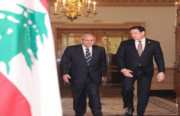 سلام خلال لقائه روبيو: للانتقال إلى مرحلة تفعيل الإطار الثلاثي