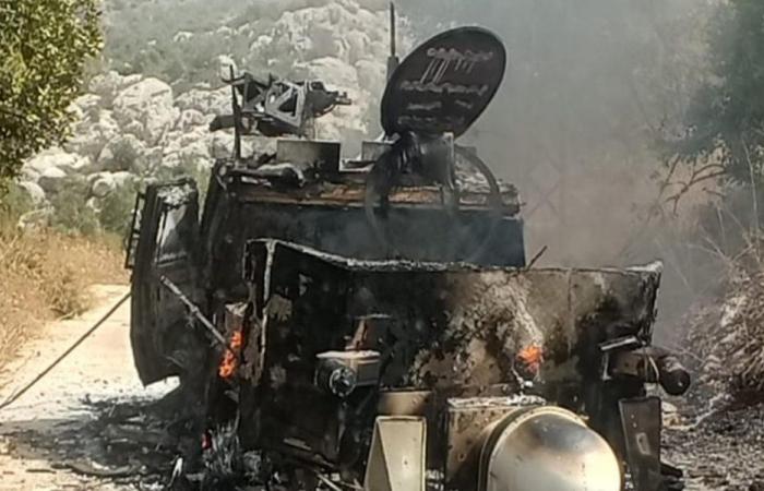 احتراق آليّة تابعة لـ”اليونيفيل”