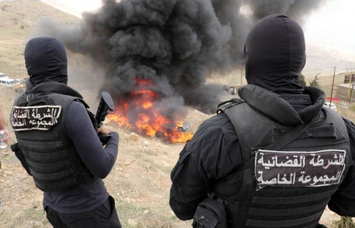 بالصّور: تلف كميّة كبيرة من المخدّرات في مكبّ ضهر البيدر